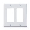 Faith Double Light Switch Cover or Outlet Wall Plate, 2-Gang 4.55 Inches x 4.63 Inches, White, 6PK DWP2-WH-06